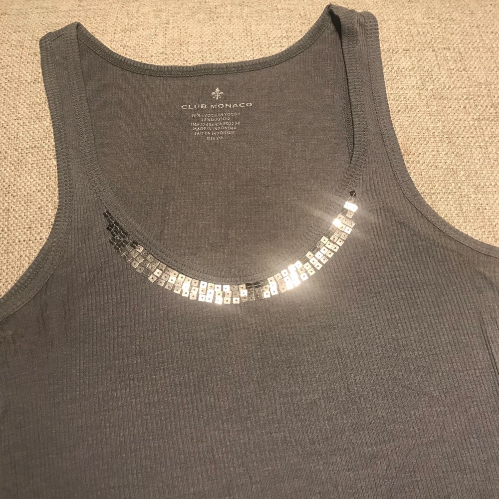 Club Monaco (xs) sequin tank